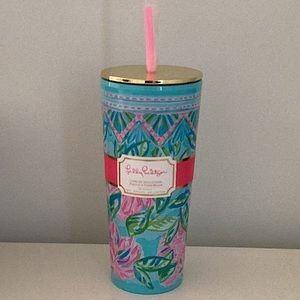 NWT Lilly Pulitzer Tumbler With Straw